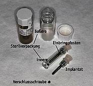 Schraubenimplantat mit Verpackungen